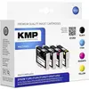 Image de KMP, Cartouche d'impression, Cartouches d'encre Kombi Pack E125V Noir Cyan Magenta Jaune (C, CF, M, Y)