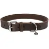 Image de Trixie Collier en cuir gras rustique (L, XL, Chien), Collier + laisse