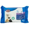 Image de 4x Trixie Lingettes pour le soin des oreilles 40 pièces (Chat, Chien, Poulet), Hygiène animale