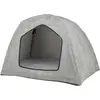 Image de Trixie Jonna Vital cave, corduroy plush, 55×55×75 cm, light grey (Chien), Panier pour chien + chat