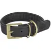 Image de Trixie Pure collar, leather, M L: 39 46 cm/35 mm, black (Chien), Collier + laisse