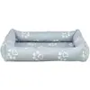 Image de Trixie Jimmy bed, square, 60 × 50 cm, light grey (Chat, Chien), Panier pour chien + chat