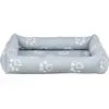 Image de Trixie Jimmy bed, square, 90 × 65 cm, light grey (Chat, Chien), Panier pour chien + chat