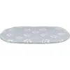 Image de Trixie Jimmy cushion, cotton look, oval, 98 × 62 cm, light grey (Chien), Panier pour chien + chat