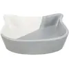 Image de Trixie Bowl, cat head, ceramic, 0.2 l/ø 13 cm, grey/white (20 cl), Gamelle