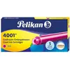 Image de Pelikan, Cartouche de rechange + encrier, Cartouche de grande capacité 4001 GTP/5 (Pink, 5 pcs)