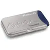 Image de Pelikan, Cartouche de rechange + encrier, Cartouches de grande taille Pierre précieuse Tanzanite (Bleu, Noir, 6 pcs)