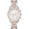 Image de Michael Kors, Montre, Bryant, Argent, Rose, (Chronographe, Horloge analogique, Montre avec pierre précieuse, 37 mm)