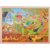 Image de Goki Puzzle en bois - La vie dans le jardin (96 pièces)