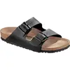 Image de Birkenstock, Unisexe, Sandales, Arizona Birko-Flor Normal, Noir, (46)
