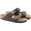 Image de Birkenstock, Unisexe, Sandales, Arizona Birko-Flor étroit, Marron, (39)