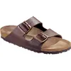 Image de Birkenstock, Unisexe, Sandales, Arizona Birko-Flor Étroit, Marron, (45)