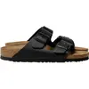 Image de Birkenstock, Unisexe, Sandales, Arizona Naturleder Normal, Noir, (45)