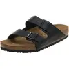 Image de Birkenstock, Unisexe, Sandales, Arizona Weichbettung Birko-Flor Normal, Noir, (45)