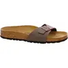 Image de Birkenstock, Femmes, Sandales, Madrid Birko-Flor Nubuck étroit, Marron, (36)