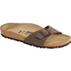 Image de Birkenstock, Femmes, Sandales, Madrid Birko-Flor Nubuck étroit, Marron, (37)