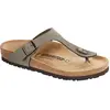 Image de Birkenstock, Femmes, Sandales, Gizeh Birko-Flor Nubuk Normal, Gris, (37)