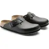 Image de Birkenstock, Unisexe, Sandales, Boston cuir naturel normal, Noir, (38)