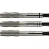Image de Bohrcraft, Taraud, Jeu de tarauds à main HSSG DIN352 6H Taille de filetage M 12