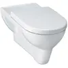 Image de Laufen, Cuvette toilettes + bidet, WC suspendu LIBERTY PRO chasse d'eau plate, 6 l blanc