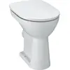 Image de Laufen, Cuvette toilettes + bidet, WC au sol PRO, chasse d'eau plate, 6 l blanc