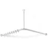 Image de Hewi, Tringle à rideau de douche, Barre à rideaux SÉRIE 801 d= 33mm 1200x1200mm, 24 anneaux blanc pur