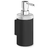 Image de Hewi, Distributeur de savon + porte-savon, Distributeur de savon SYSTEM 900 Halt. sw profond mat Distributeur verre cristal