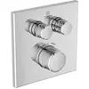 Image de Ideal Standard, Robinetterie de salle de bains, IDS Thermostat de douche encastré Navigo CERATHERM 2 consommateurs, carré chromé