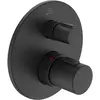 Image de Ideal Standard Mitigeur de baignoire avec thermostat Ceratherm T100 silk black matt A5813XG, Thermostat, Noir