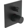 Image de Ideal Standard Mitigeur de baignoire avec thermostat Ceratherm C100 silk black matt A6956XG, Thermostat, Noir