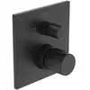 Image de Ideal Standard IDS Thermostat de bain CERATHERM C100 kit d'encastrement 2, sécurité intrinsèque Silk Black, Thermostat