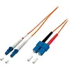 Image de equip Câble patch à fibres optiques LC->SC multimode duplex OM1 ou (1 m), Câble réseau