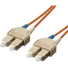 Image de equip Câble de raccordement FO SC->SC multimode duplex OM1 ou (5 m), Câble réseau