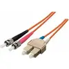 Image de equip Câble patch fibre optique ST->SC monomode duplex OS2 ge (5 m), Câble réseau