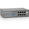 Image de LevelOne FEP-0800 : commutateur 8 ports, PoE (8 ports), Switch réseau, Noir, Gris
