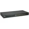 Image de LevelOne 24x Ethernet, 2x SFP, PoE L2 Buffer, AC, 50/60 Hz (26 ports), Switch réseau, Noir