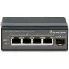 Image de LevelOne Switch 5Port Gigabit PoE DIN-Rail,-30°C to 65°C (4 ports), Switch réseau, Noir