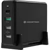 Image de Conceptronic OZUL Chargeur de bureau USB-PD 4 ports 65W (65 W, 1 portion), Chargeur USB, Noir