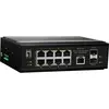 Image de LevelOne Switch 10 ports Gigabit PoE DIN-Rail,-40°C to 75°C (10 ports), Switch réseau, Noir