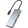 Image de Conceptronic Dock USB-C->HDMI,2.5GbE,USBC/3.0,100WPD0.18m gr (USB-C, 6 ports), Station d’accueil + hub USB, Gris