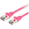 Image de equip Câble patch Cat6 S/FTP 2xRJ45 25.00m rose (S/FTP, CAT6, 25 m), Câble réseau