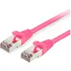 Image de equip Câble patch Cat6 S/FTP 2xRJ45 30.00m rose (S/FTP, CAT6, 30 m), Câble réseau
