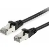 Image de equip Câble patch Cat6 S/FTP 2xRJ45 25.00m noir (CAT6, 25 m), Câble réseau