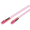 Image de Digitus fibre patch cable LC to LC multimode 50/125 µm duplex longueur 1m classe OM4 LSOH RAL 4003 (1 m), Câble réseau