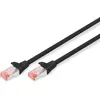Image de Digitus Câble patch SFTP/PIMF CAT6 7m 4x2AWG 26/7 2xRJ45 noir (S/FTP, CAT6, 7 m), Câble réseau