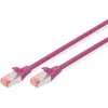 Image de Digitus Câble patch SFTP/PIMF CAT6 2m 4x2AWG 27/7 2xRJ45 magenta (S/FTP, CAT6, 2 m), Câble réseau