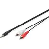 Image de Digitus Câble audio adaptateur, stéréo 3,5 mm (2.50 m, Câbles Cinch), Câble audio
