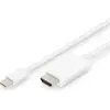 Image de Digitus Mini DP cable,mDP - HDMI, 2m (2 m), Câble vidéo, Blanc