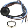 Image de APEM Bouton poussoir etanche dia 16mm noir, Bouton + interrupteur, Noir