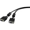 Image de Renkforce Câble pour moniteur SVGA avec noyaux en ferrite 1 m (1 m), Câble vidéo, Noir